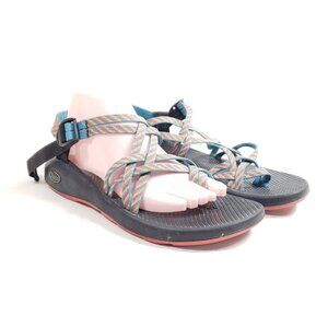 Chaco Womens Size 11 Z/2 Classic Sandals Rainbow Straps Adjustable Webbing